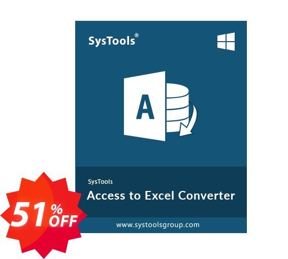 SysTools Access to Excel Converter, Business Plan  Coupon code 51% discount 