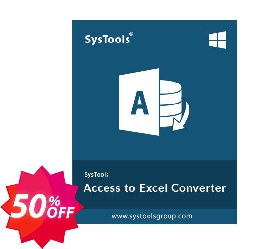 SysTools Access to Excel Converter, Enterprise Plan  Coupon code 50% discount 