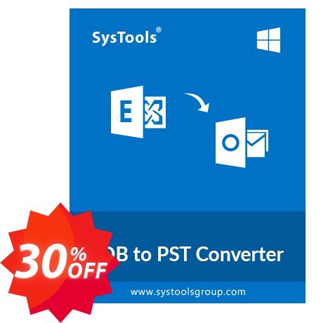 SysTools EDB to PST Converter, Corporate  Coupon code 30% discount 