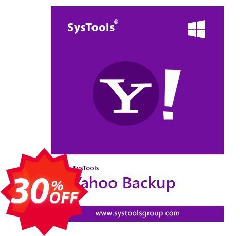 SysTools Yahoo Backup Tool, 10 Users  Coupon code 30% discount 