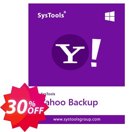 SysTools Yahoo Backup Tool, 50 Users  Coupon code 30% discount 