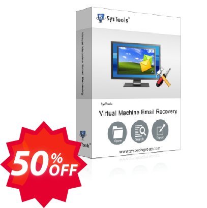 SysTools Virtual MAChine Email Recovery Coupon code 50% discount 
