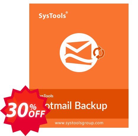 Systools Hotmail Backup, 50 Users  Coupon code 30% discount 