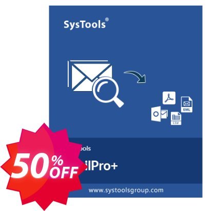 SysTools MailPro Plus, All Plan type  Coupon code 50% discount 