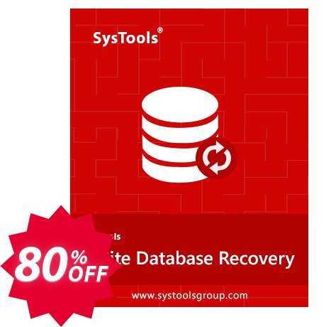 SysTools SQLite Database Recovery Coupon code 80% discount 
