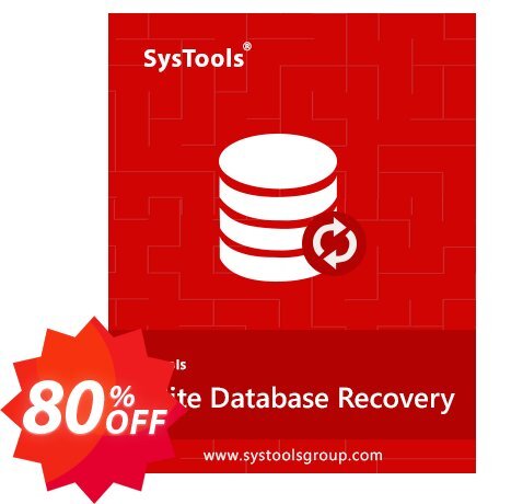 SysTools SQLite Database Recovery Coupon code 80% discount 