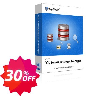 SysTools SQL Server Recovery Manager Coupon code 30% discount 