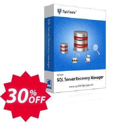 SysTools SQL Server Recovery Manager - Enterprise Plan Coupon code 30% discount 