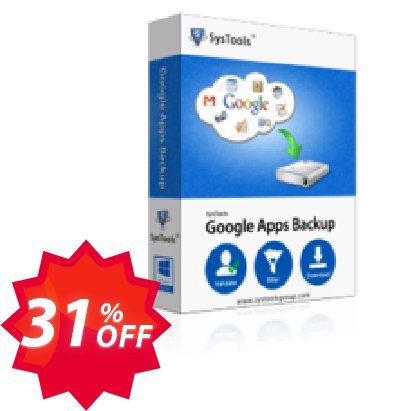 Google Apps Backup - 10 Users Plan Coupon code 31% discount 