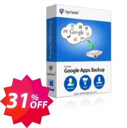 Google Apps Backup - 10 Users Plan Coupon code 31% discount 