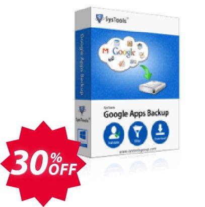 Google Apps Backup - 50 Users Plan Coupon code 30% discount 