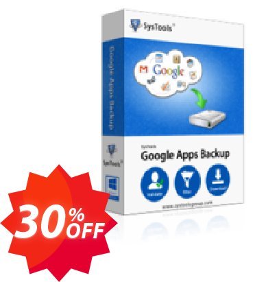 Google Apps Backup - 100 Users Plan Coupon code 30% discount 