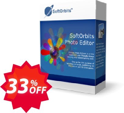 SoftOrbits Photo Editor Coupon code 33% discount 