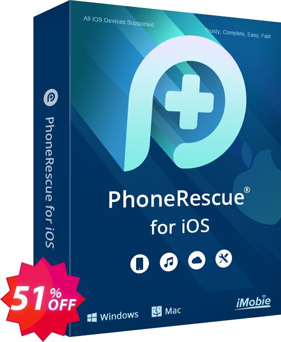 PhoneRescue for iOS WINDOWS, Yearly Plan  Coupon code 51% discount 