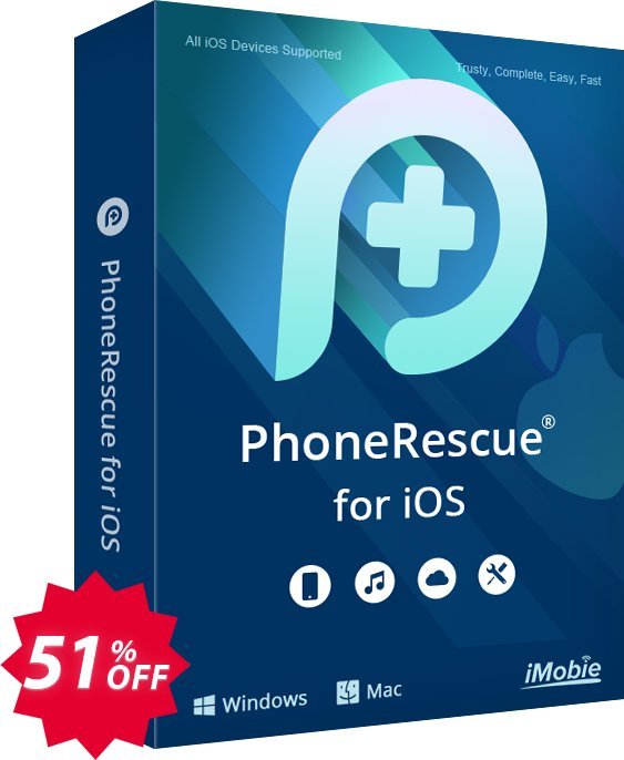 PhoneRescue for iOS MAC, 3-Month Plan  Coupon code 51% discount 