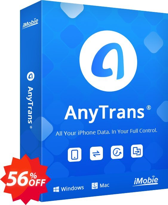 AnyTrans Yearly Plan Coupon code 56% discount 