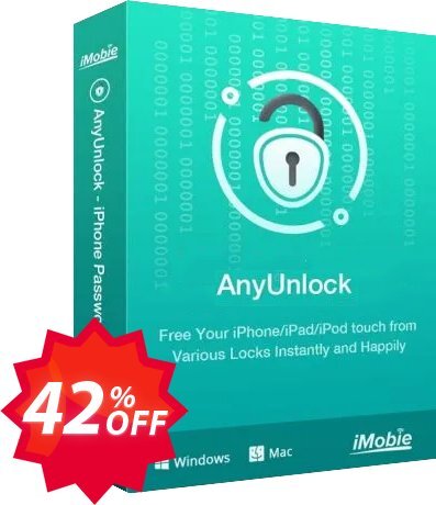 AnyUnlock for MAC - iDevice Verification - 3-Month Coupon code 42% discount 