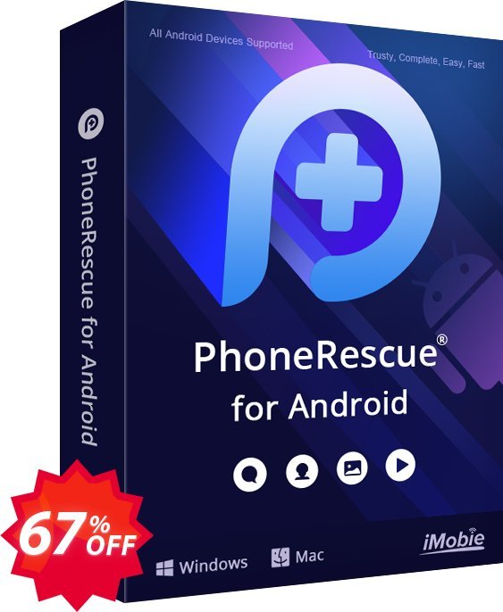 PhoneRescue for Android WINDOWS, Lifetime Plan  Coupon code 67% discount 
