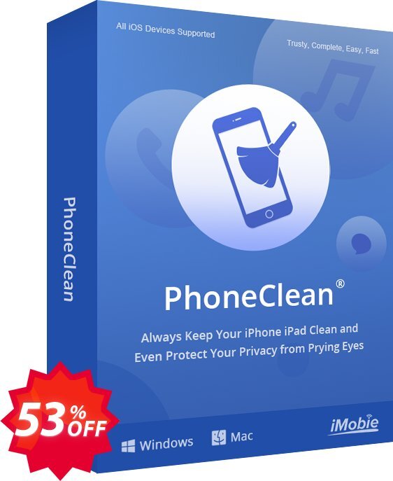 PhoneClean Pro, family Plan  Coupon code 53% discount 