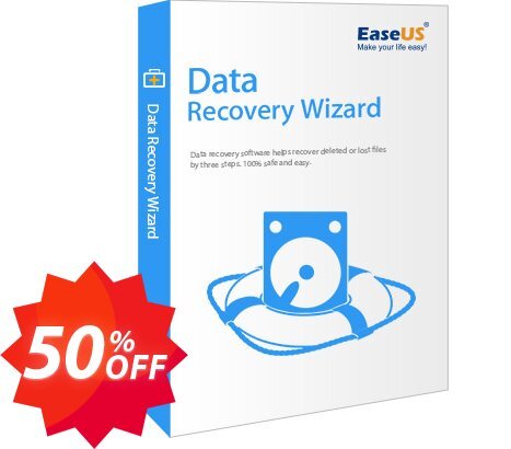 EaseUS Data Recovery Wizard Technician, 2 years  Coupon code 50% discount 