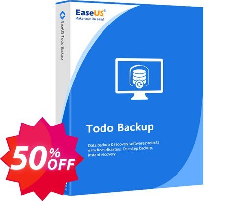 EaseUS Todo Backup Advanced Server, Yearly  Coupon code 50% discount 