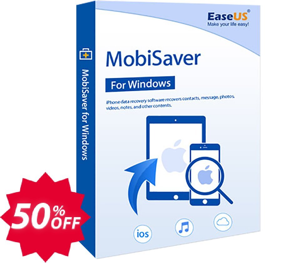 EaseUS MobiSaver Pro, Lifetime  Coupon code 50% discount 