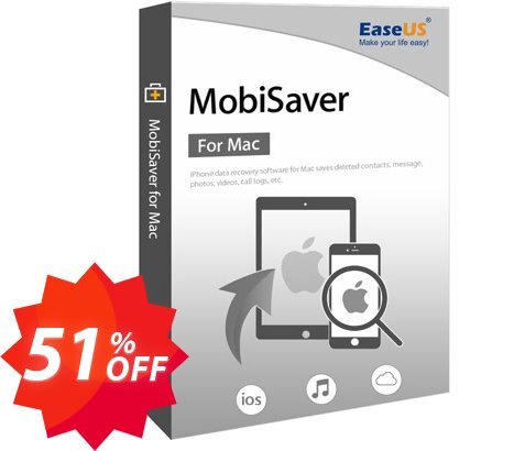 EaseUS MobiSaver for MAC Coupon code 51% discount 