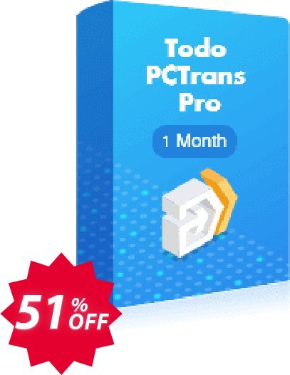 EaseUS Todo PCTrans Pro, 1-month  Coupon code 51% discount 