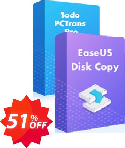 Bundle: EaseUS Disk Copy Pro + PCTrans Pro Coupon code 51% discount 