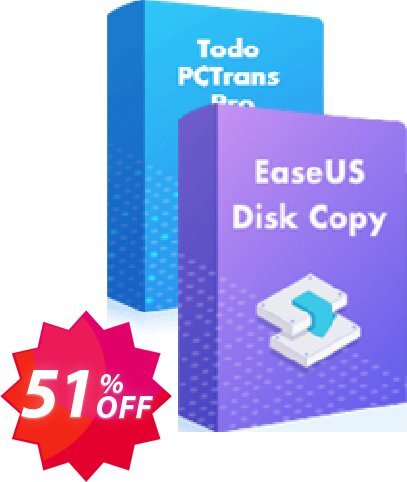 Bundle: EaseUS Disk Copy Pro + PCTrans Pro Coupon code 51% discount 