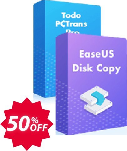 Bundle: EaseUS Disk Copy Pro + PCTrans Pro Lifetime Coupon code 50% discount 