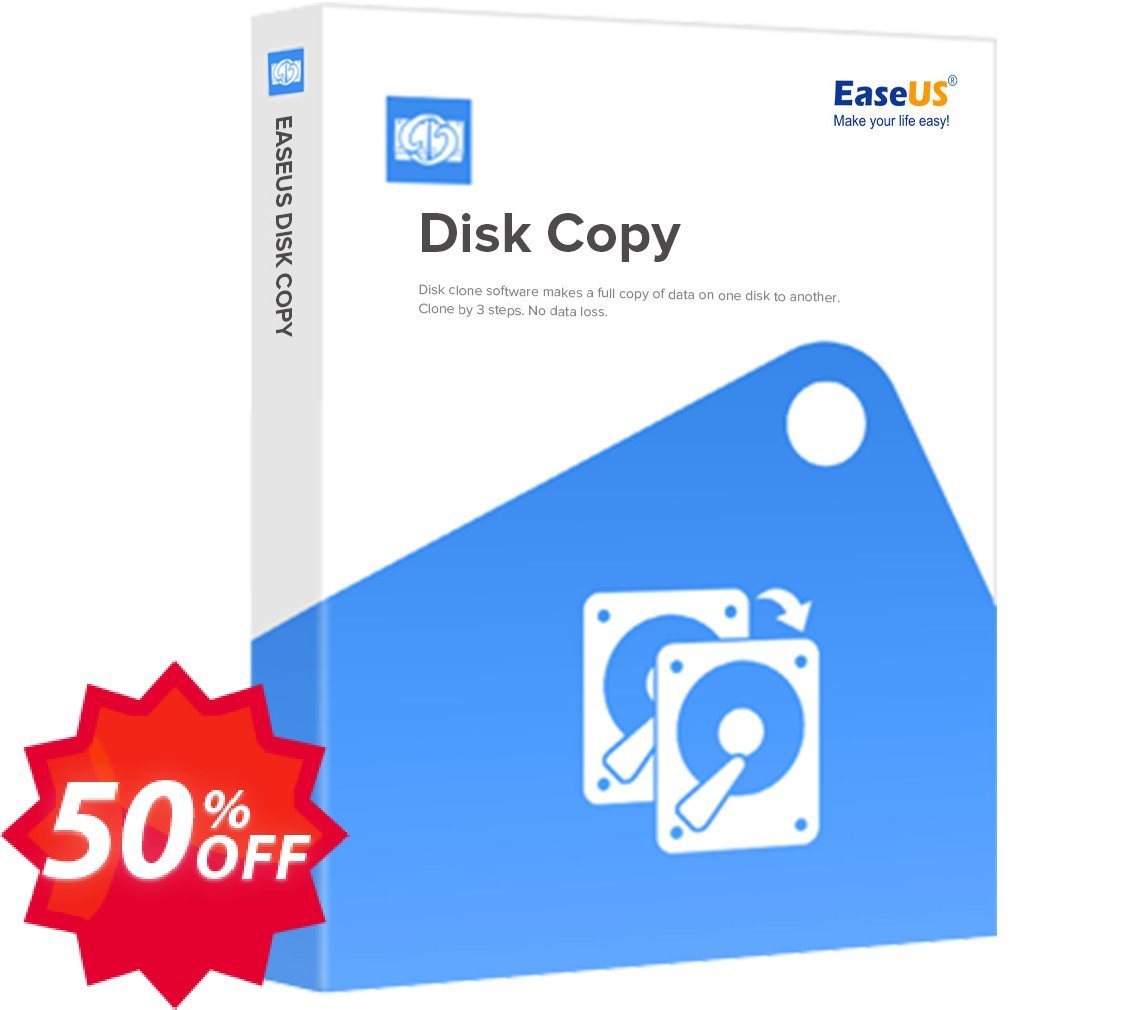 EaseUS Disk Copy Technician, Lifetime  Coupon code 50% discount 