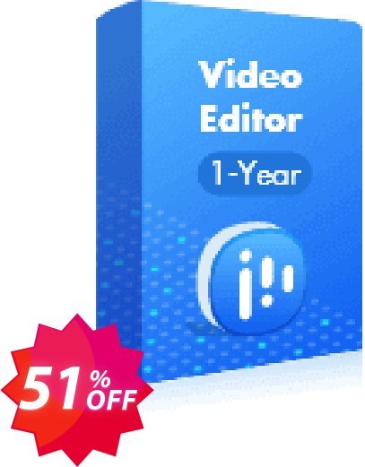 EaseUS Video Editor, 1-Year  Coupon code 51% discount 
