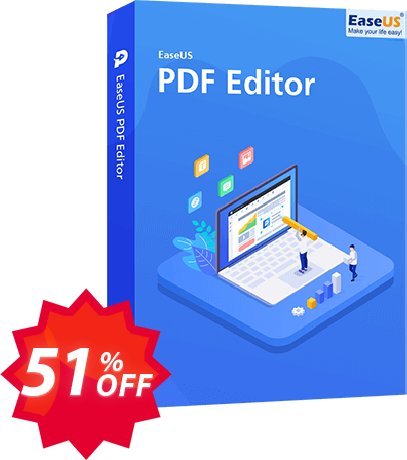 EaseUS PDF Editor Coupon code 51% discount 