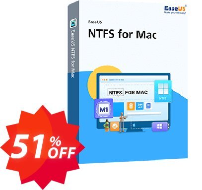 EaseUS NTFS For MAC Lifetime Coupon code 51% discount 