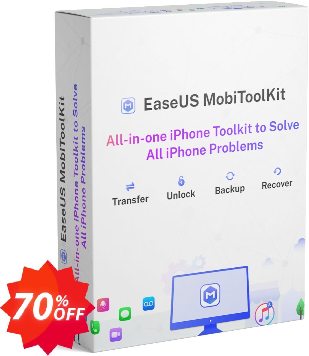 EaseUS MobiTooKit Lifetime Upgrades Coupon code 50% discount 