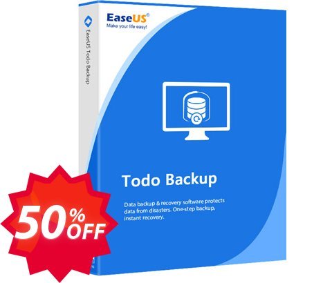EaseUS Todo Backup Server, Yearly  Coupon code 50% discount 