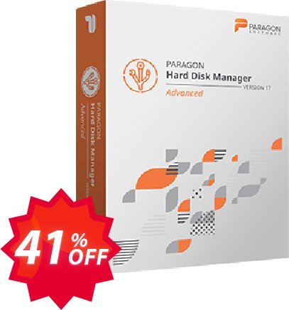 Paragon Hard Disk Manager Advanced, 3 PCs Plan  Coupon code 41% discount 