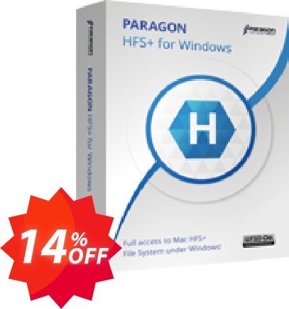 Paragon HFS+ for WINDOWS Coupon code 14% discount 