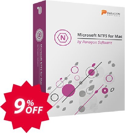 Paragon NTFS for MAC Coupon code 9% discount 