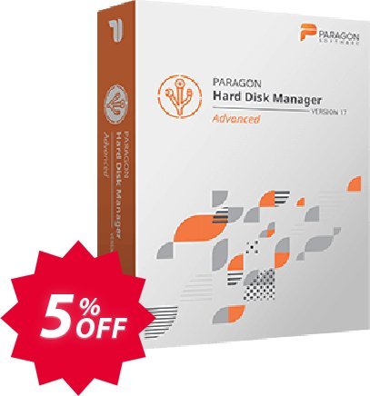 Paragon Hard Disk Manager Advanced, 1 PC Plan  Coupon code 5% discount 