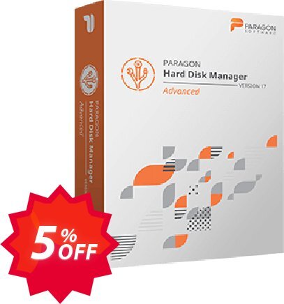 Paragon Hard Disk Manager Advanced, 1 PC Plan  Coupon code 5% discount 