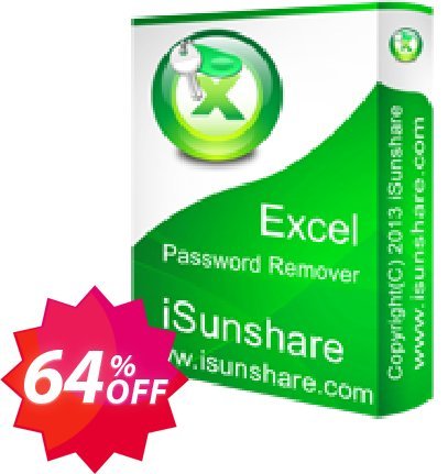 iSunshare Excel Password Remover Coupon code 64% discount 