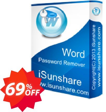iSunshare Word Password Remover Coupon code 69% discount 