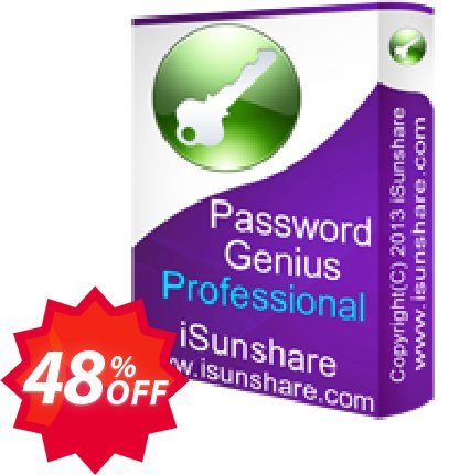 iSunshare Password Genius Professional Coupon code 48% discount 