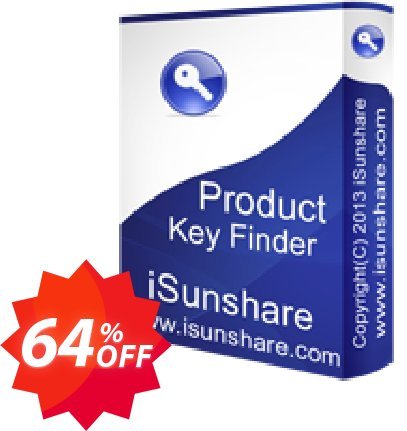 iSunshare Product Key Finder Coupon code 64% discount 