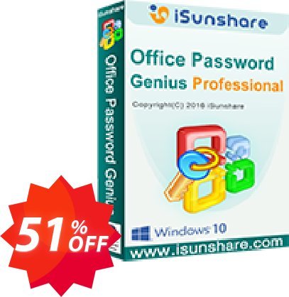 iSunshare Office Password Genius Professional Coupon code 51% discount 