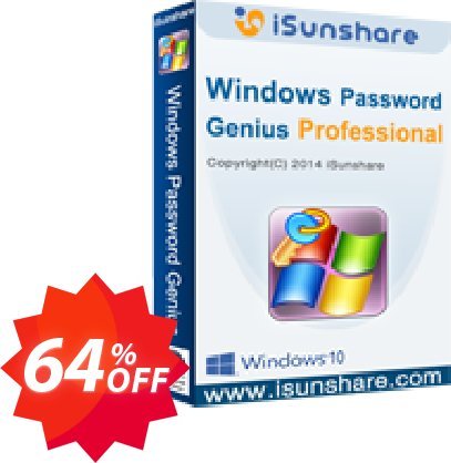 iSunshare WINDOWS Password Genius for MAC Professional Coupon code 64% discount 