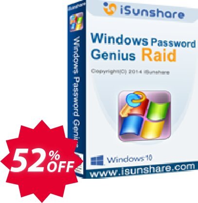 iSunshare WINDOWS Password Genius for MAC Raid Coupon code 52% discount 