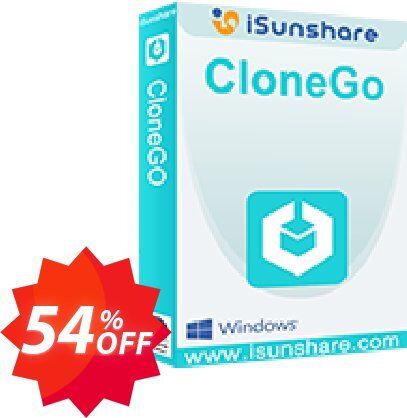 iSunshare CloneGo Coupon code 54% discount 